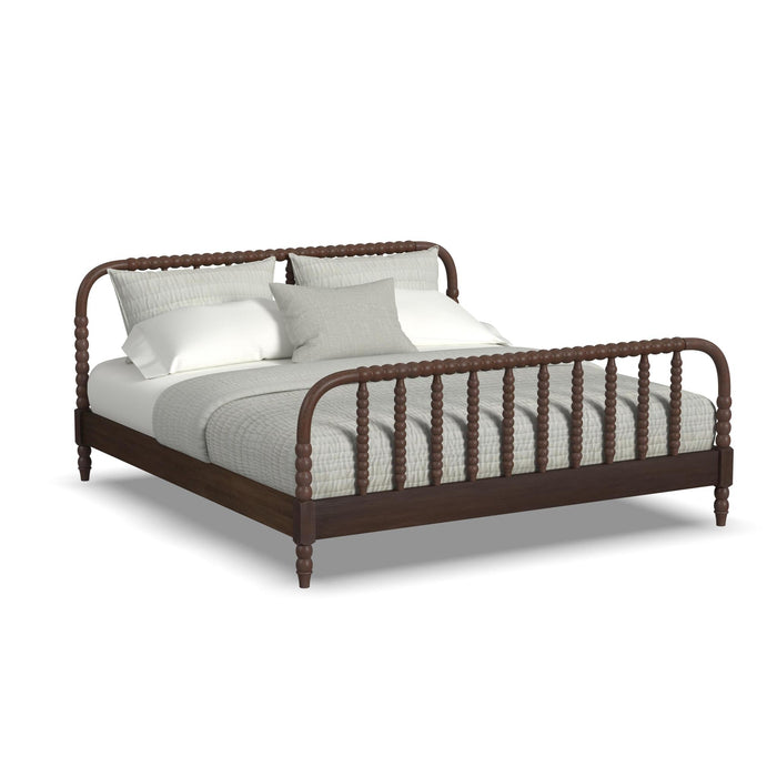 Spindle King Bed and Two Nightstands