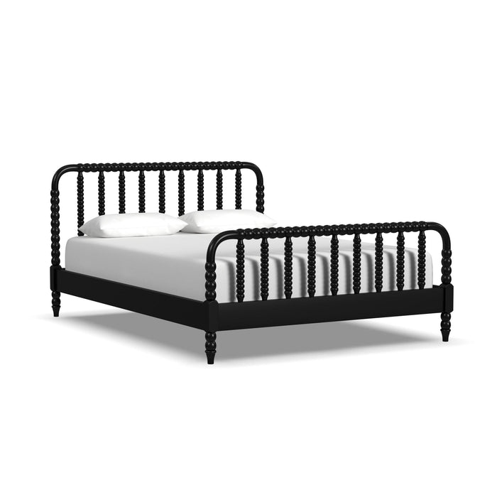 Spindle Black Queen Bed