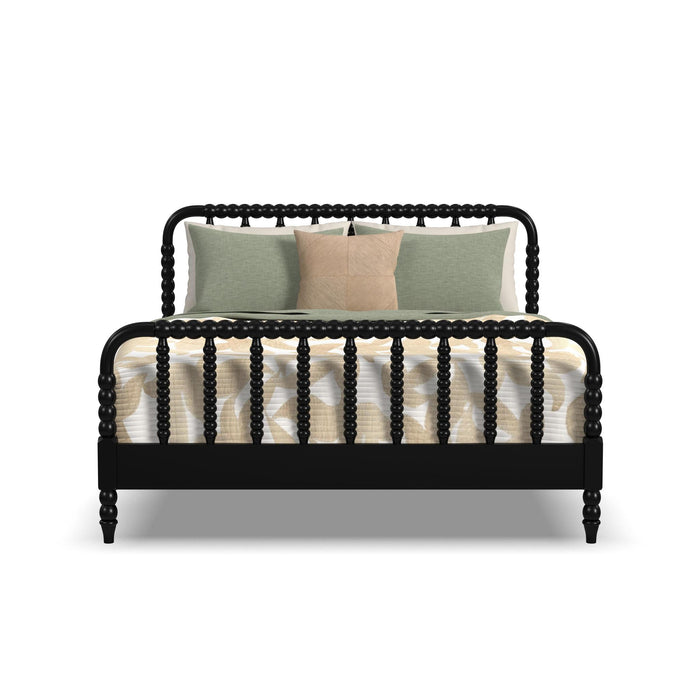 Spindle Black Queen Bed