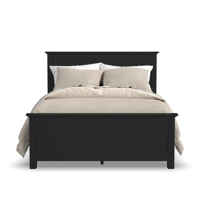 Oak Park Black Queen Bed