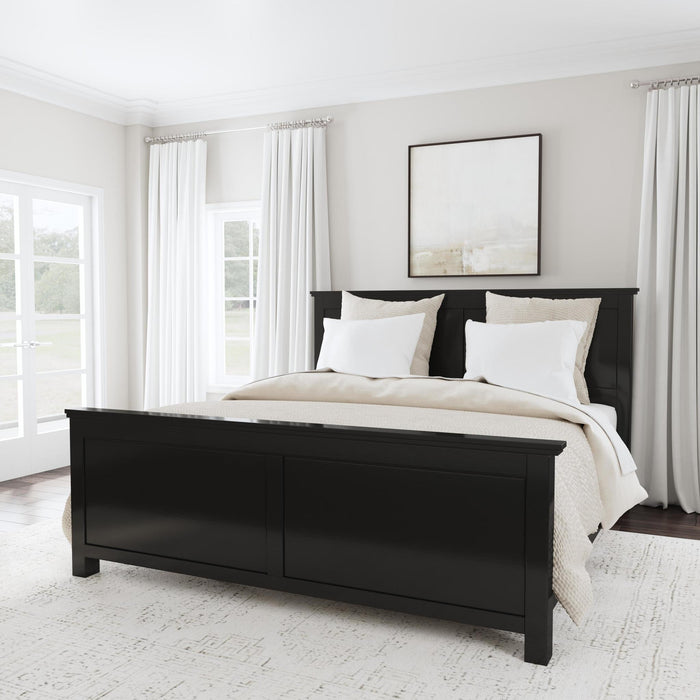 Oak Park Black King Bed