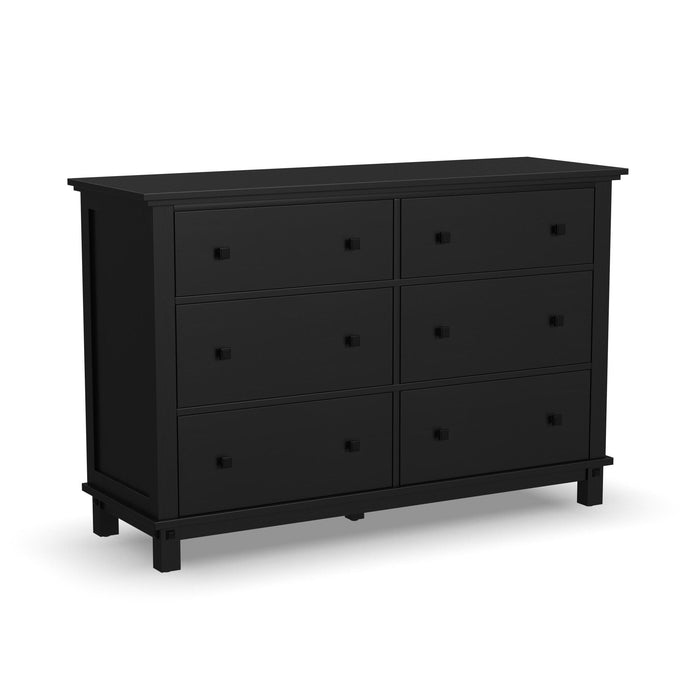 Oak Park Black King Bed, Two Nightstands and Dresser