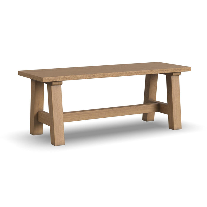 Trestle Brown Dining Bench