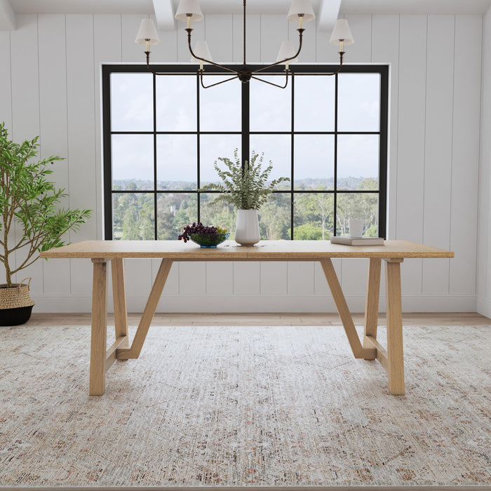 Trestle Brown Dining Table