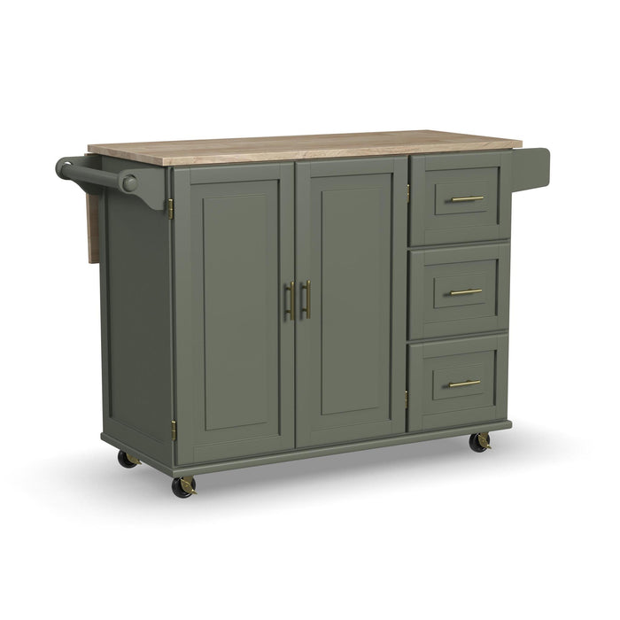 Dolly Madison Drop Leaf Kitchen Cart