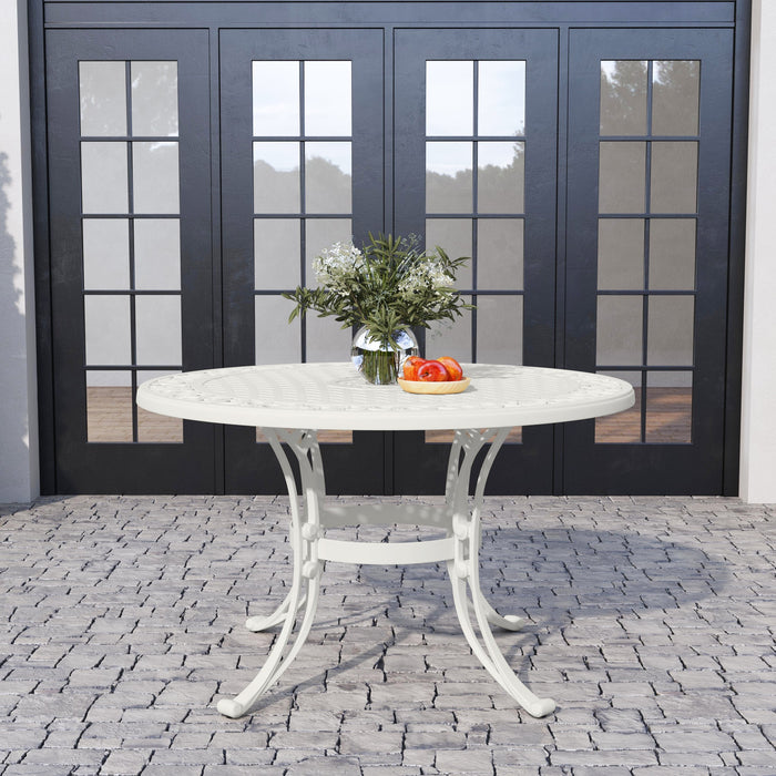 Sanibel White Outdoor Dining Table