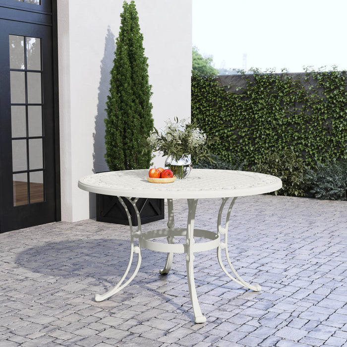 Sanibel White Outdoor Dining Table