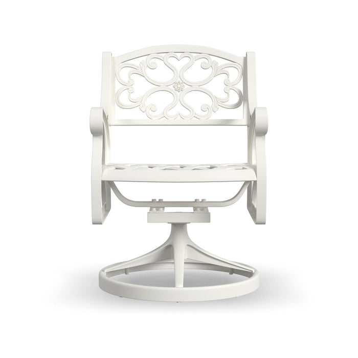 Sanibel White Outdoor Swivel Rocking Chair