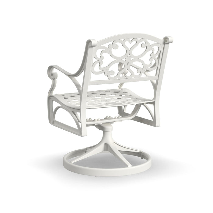 Sanibel White Outdoor Swivel Rocking Chair