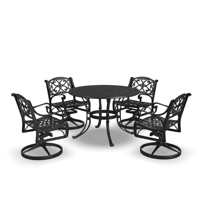 Sanibel Black 5 Piece Outdoor Dining Set