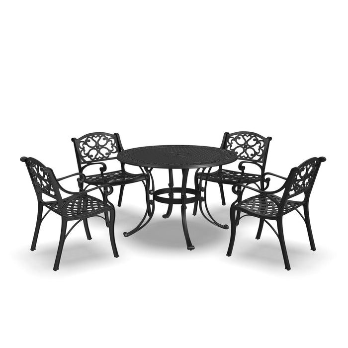 Sanibel Black 5 Piece Outdoor Dining Set