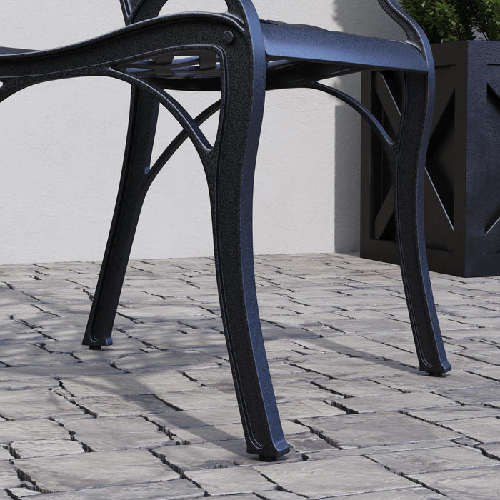 Sanibel Black 5 Piece Outdoor Dining Set