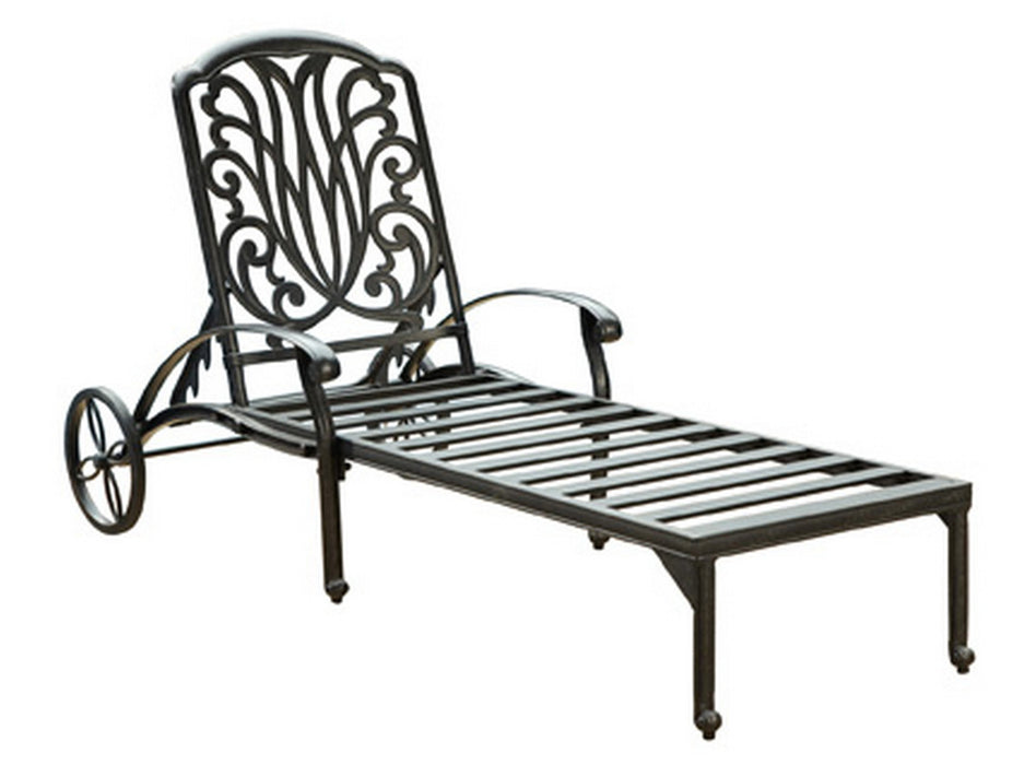 Capri Charcoal Outdoor Chaise Lounge