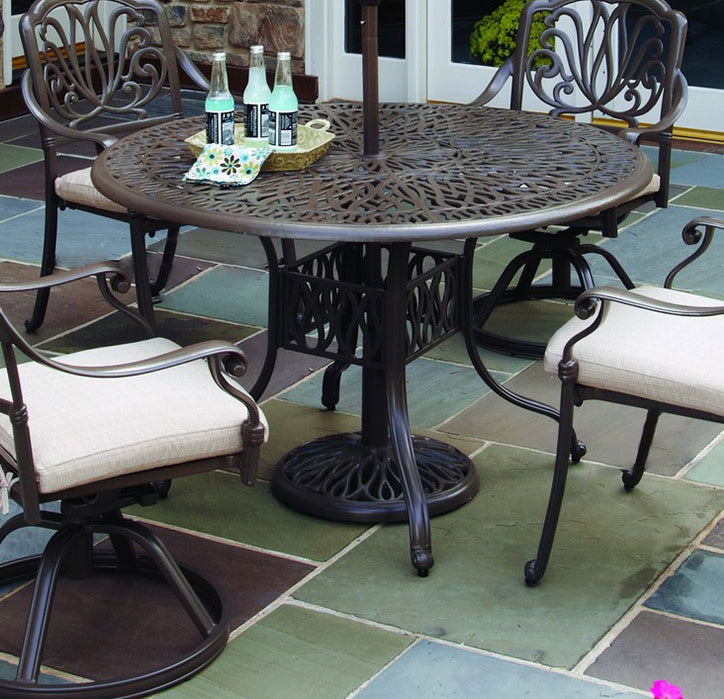 Capri Taupe Outdoor Dining Table