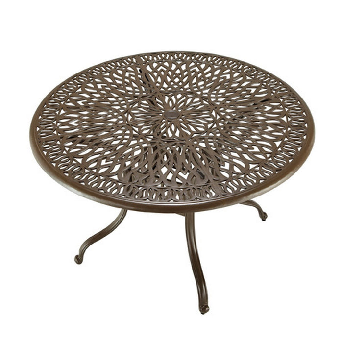 Capri Taupe Outdoor Dining Table