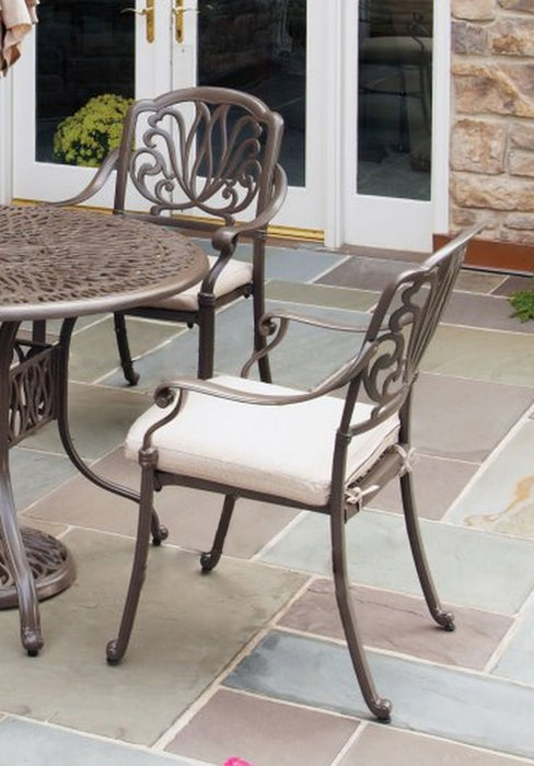 Capri Taupe Outdoor Chair Pair