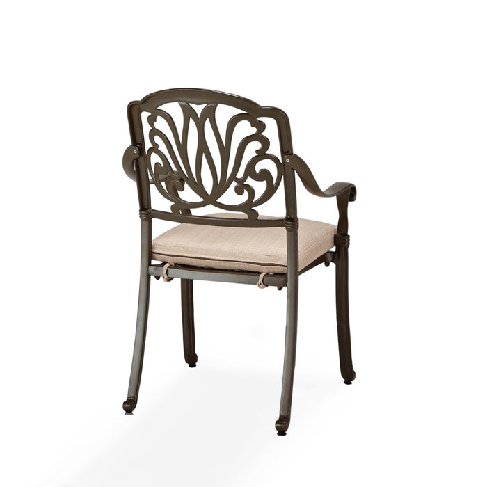 Capri Taupe Outdoor Chair Pair