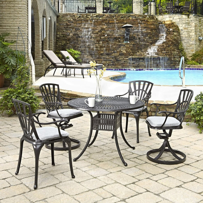 Grenada Charcoal 5 Piece Outdoor Dining Set