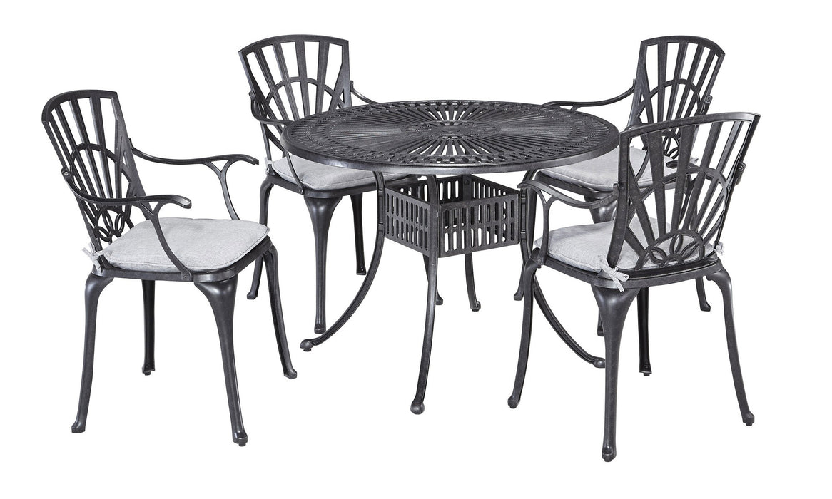 Grenada Charcoal 5 Piece Outdoor Dining Set