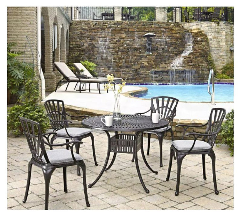 Grenada Charcoal 5 Piece Outdoor Dining Set