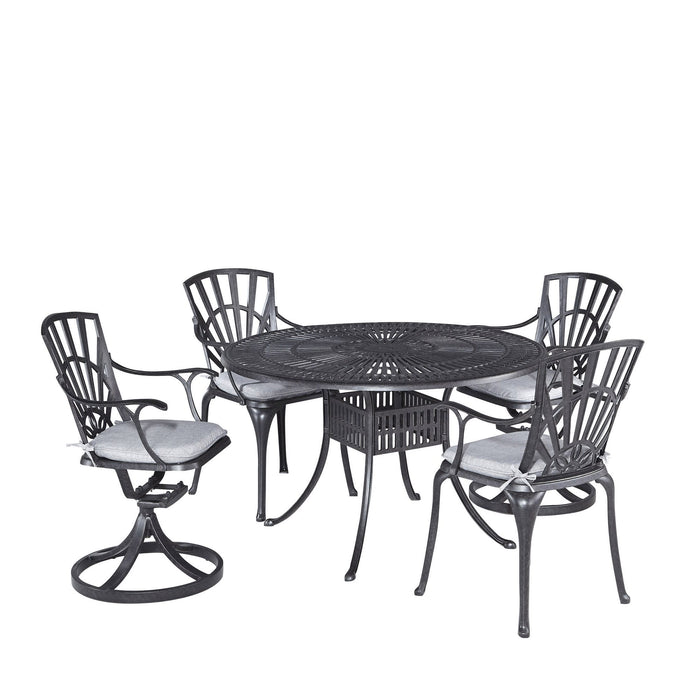 Grenada Charcoal 5 Piece Outdoor Dining Set