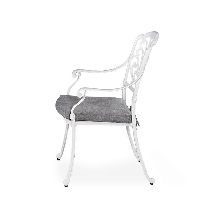 Capri White Outdoor Chair Pair