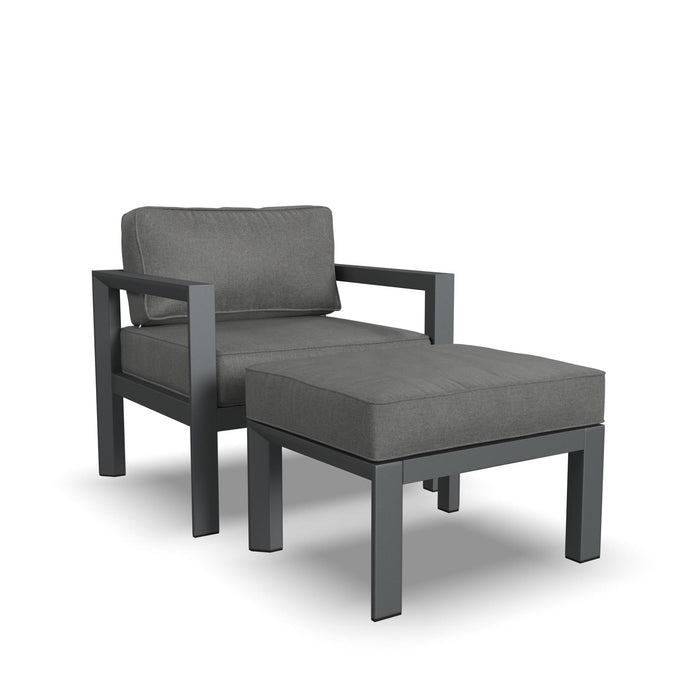 Grayton Gray Chair w/ Ottoman