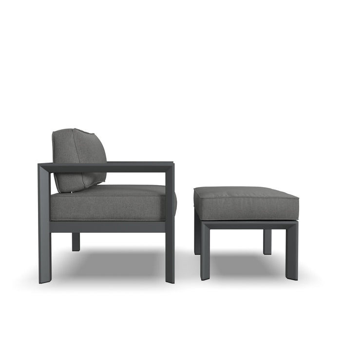 Grayton Gray Chair w/ Ottoman