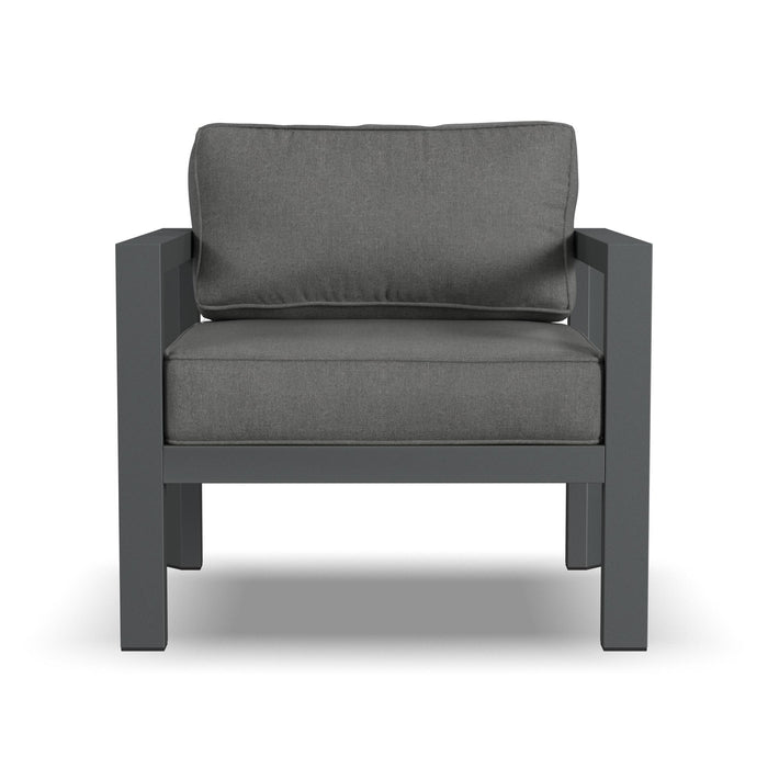 Grayton Gray Outdoor Aluminum Lounge Chair