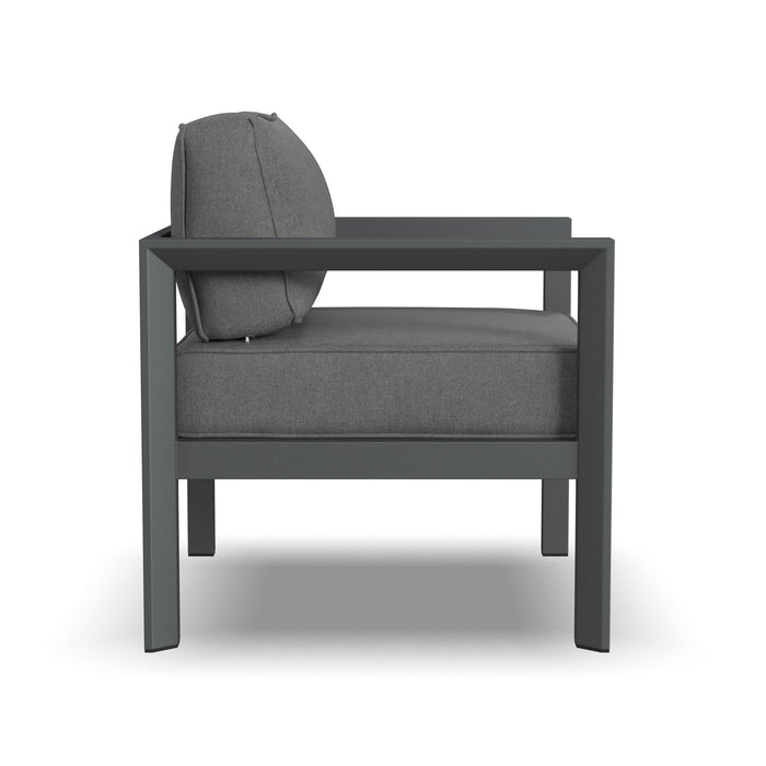 Grayton Gray Outdoor Aluminum Lounge Chair