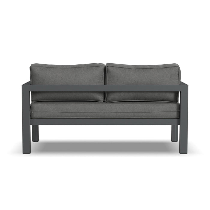 Grayton Gray Outdoor Aluminum Loveseat