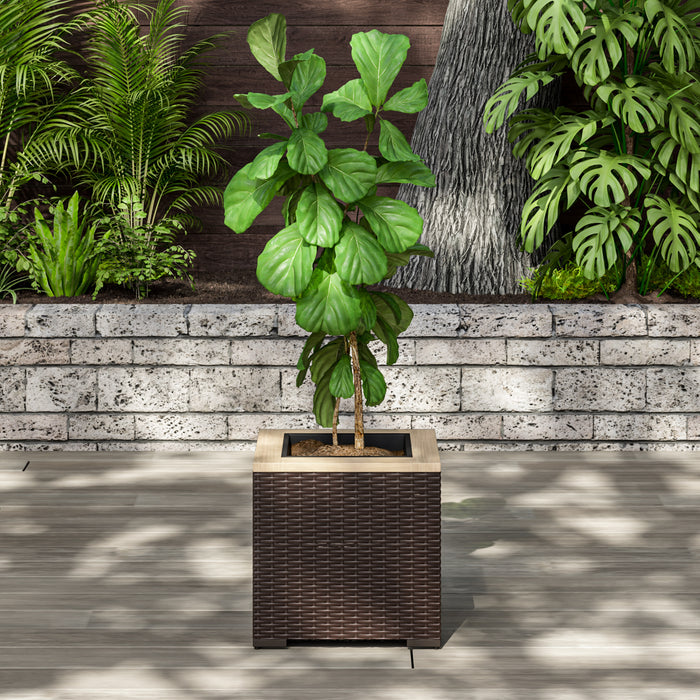 Palm Springs Brown Outdoor Planter