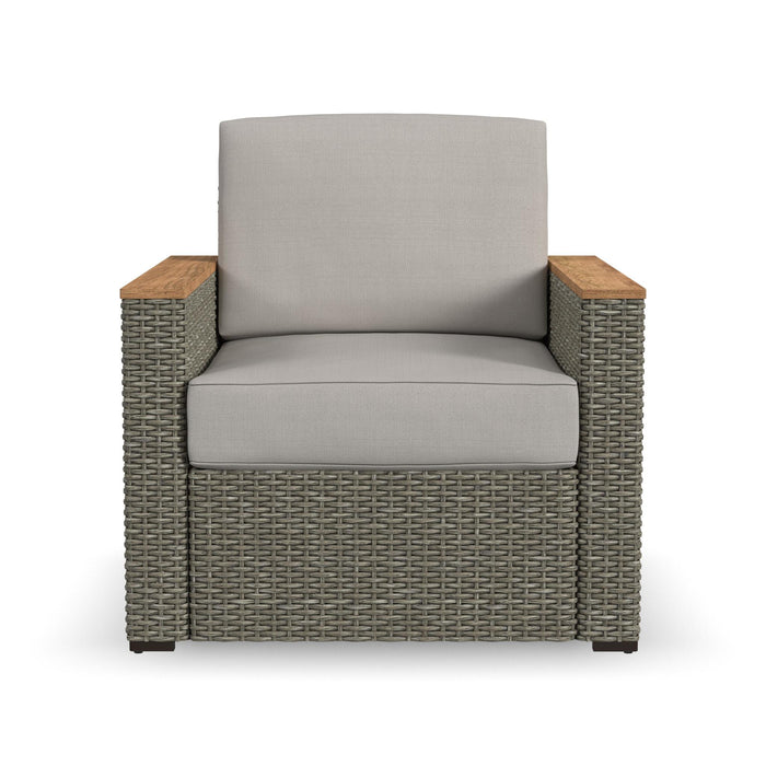 Boca Raton Brown Outdoor Arm Chair