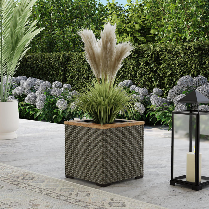 Boca Raton Brown Outdoor Planter