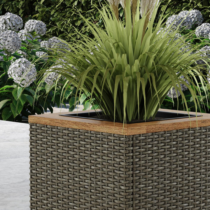 Boca Raton Brown Outdoor Planter