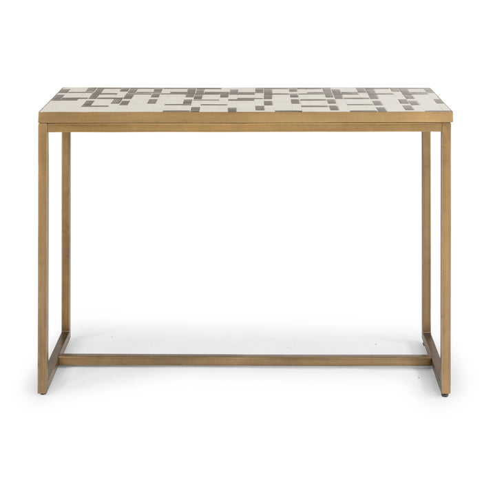 Geometric Ii Bronze Console Table