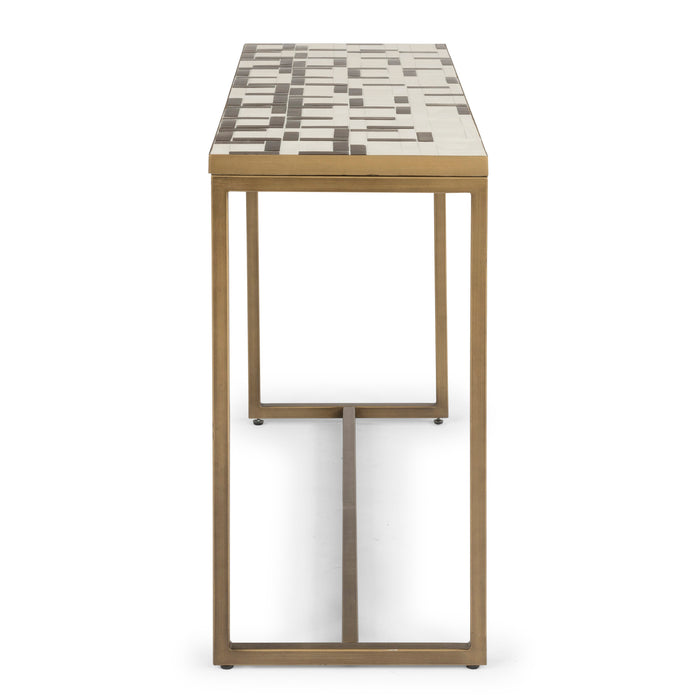 Geometric Ii Bronze Console Table