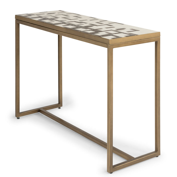 Geometric Ii Bronze Console Table