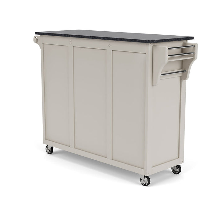 Create-A-Cart Off-White Kitchen Cart