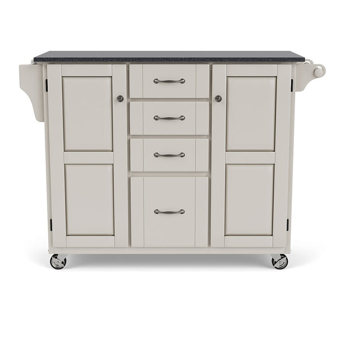 Create-A-Cart Off-White Kitchen Cart