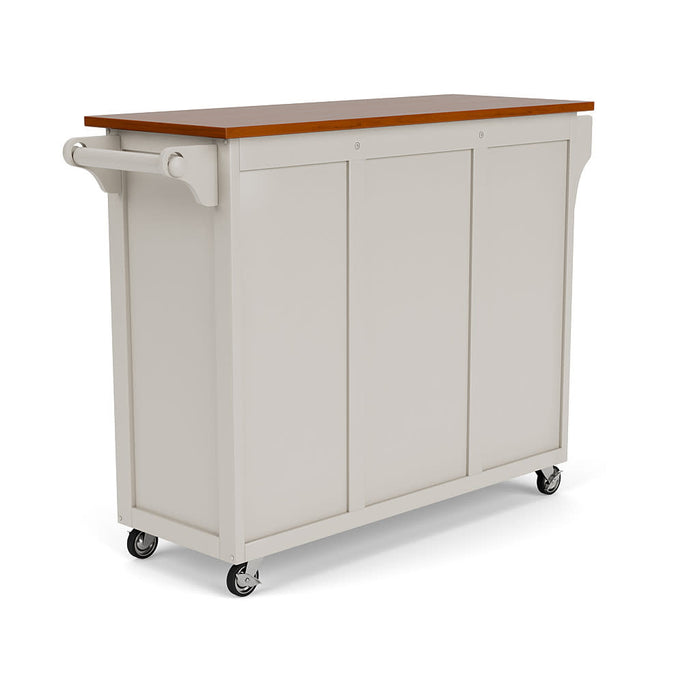 Create-A-Cart Off-White Kitchen Cart