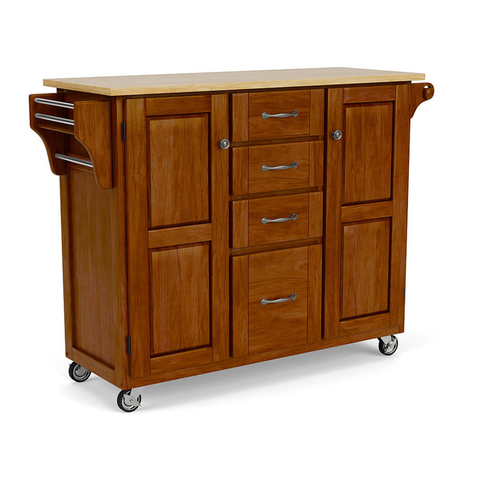 Create-A-Cart Brown Kitchen Cart