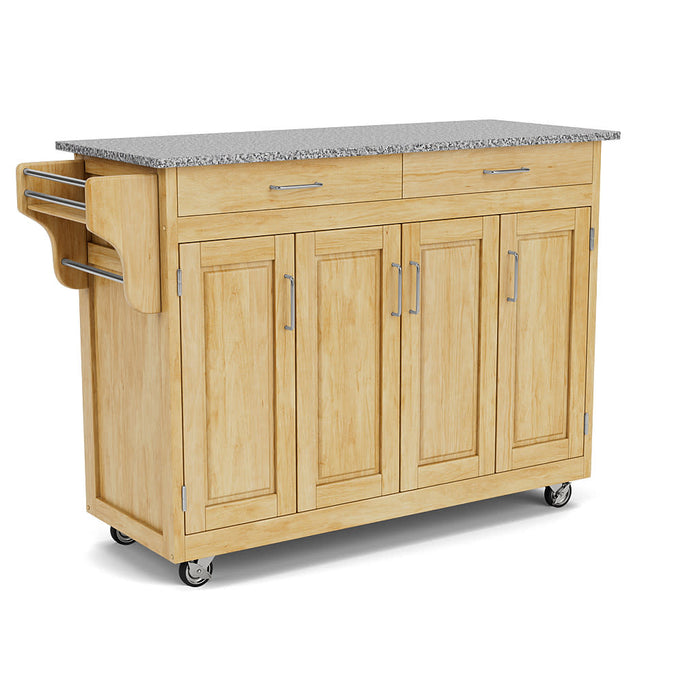 Create-A-Cart Brown Kitchen Cart