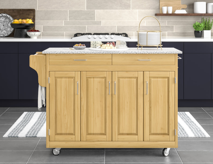 Create-A-Cart Brown Kitchen Cart