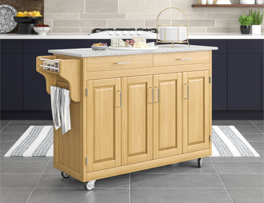 Create-A-Cart Brown Kitchen Cart