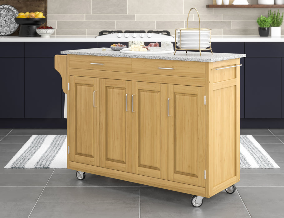 Create-A-Cart Brown Kitchen Cart