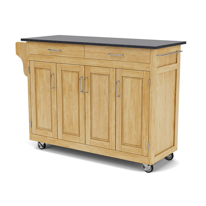 Create-A-Cart Brown Kitchen Cart