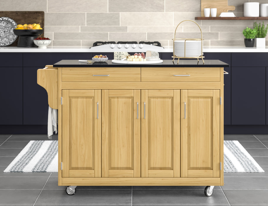 Create-A-Cart Brown Kitchen Cart