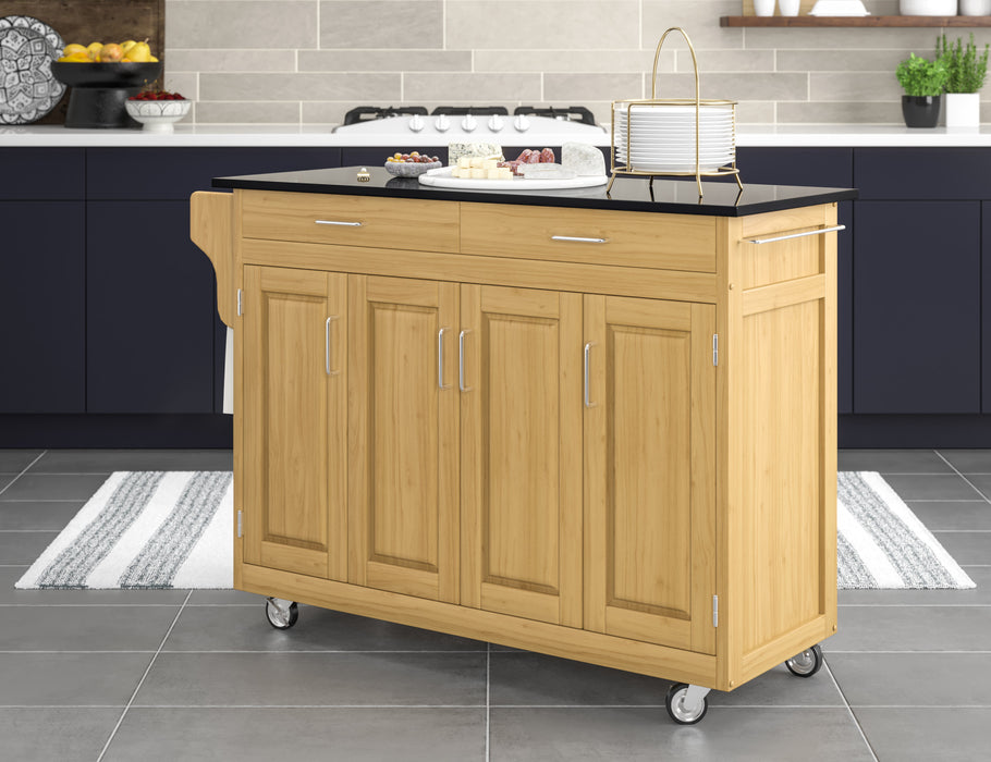 Create-A-Cart Brown Kitchen Cart