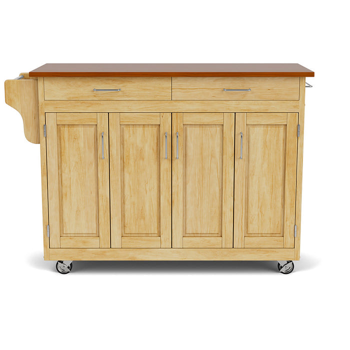 Create-A-Cart Brown Kitchen Cart